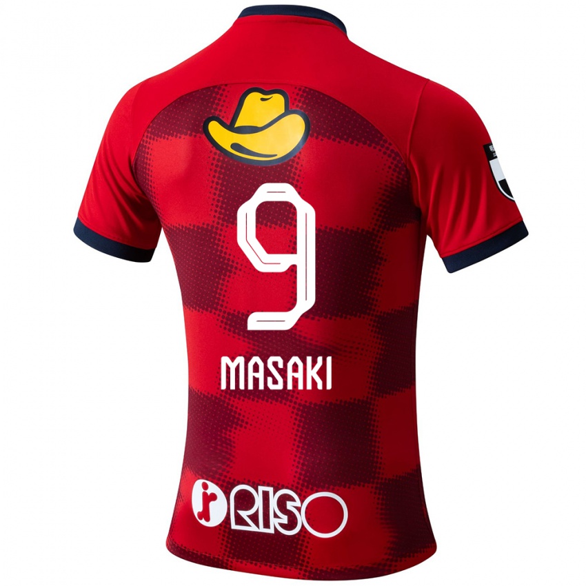 Bambino Maglia Hiroto Masaki #9 Rosso Blu Bianco Kit Gara Home 2024/25 Maglietta