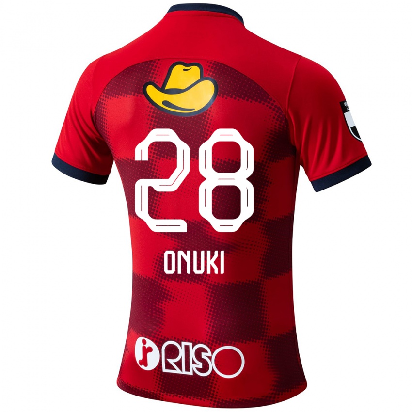 Bambino Maglia Rui Onuki #28 Rosso Blu Bianco Kit Gara Home 2024/25 Maglietta