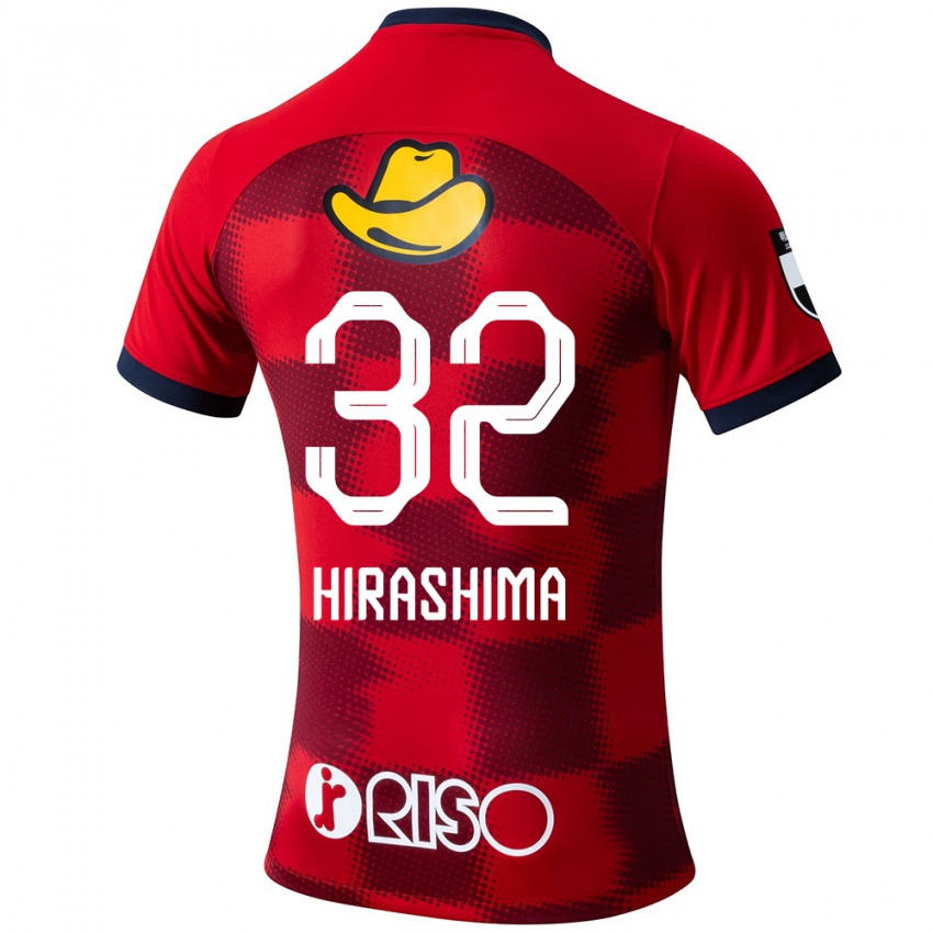 Bambino Maglia Daigo Hirashima #32 Rosso Blu Bianco Kit Gara Home 2024/25 Maglietta