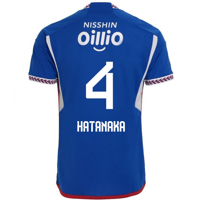 Bambino Maglia Shinnosuke Hatanaka #4 Blu Bianco Rosso Kit Gara Home 2024/25 Maglietta