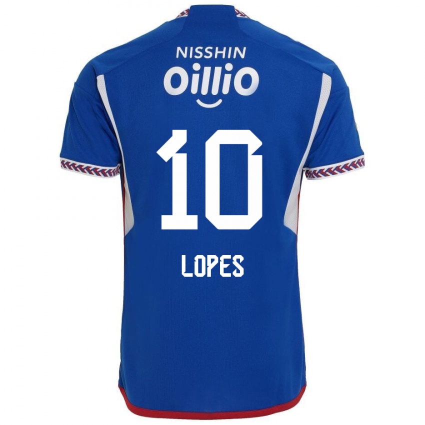 Bambino Maglia Anderson Lopes #10 Blu Bianco Rosso Kit Gara Home 2024/25 Maglietta