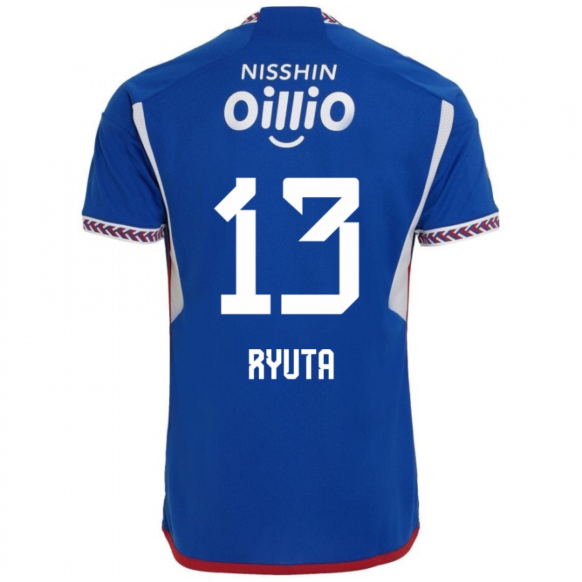 Bambino Maglia Ryuta Koike #13 Blu Bianco Rosso Kit Gara Home 2024/25 Maglietta