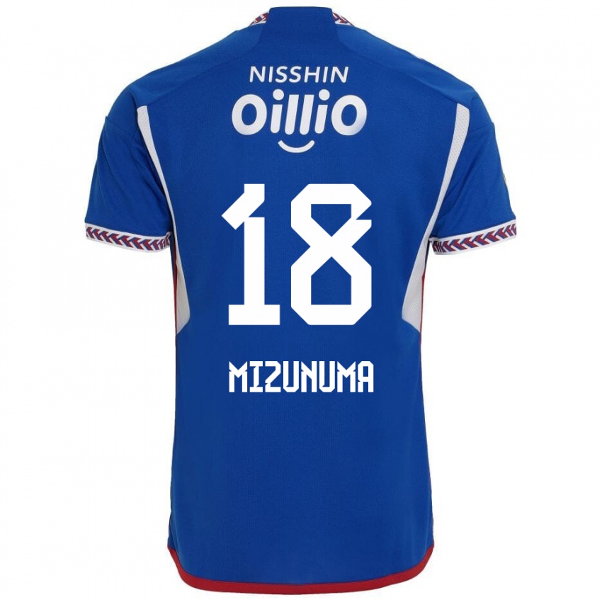 Bambino Maglia Kota Mizunuma #18 Blu Bianco Rosso Kit Gara Home 2024/25 Maglietta