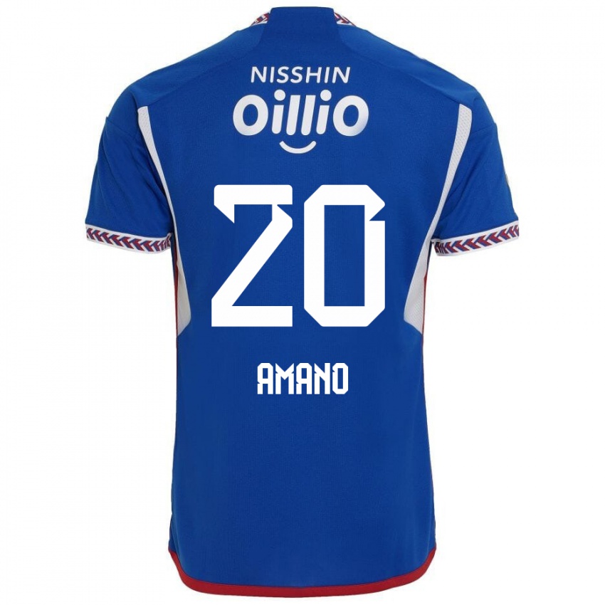 Bambino Maglia Jun Amano #20 Blu Bianco Rosso Kit Gara Home 2024/25 Maglietta