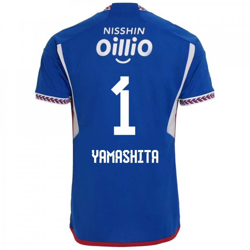 Bambino Maglia Shoma Yamashita #1 Blu Bianco Rosso Kit Gara Home 2024/25 Maglietta