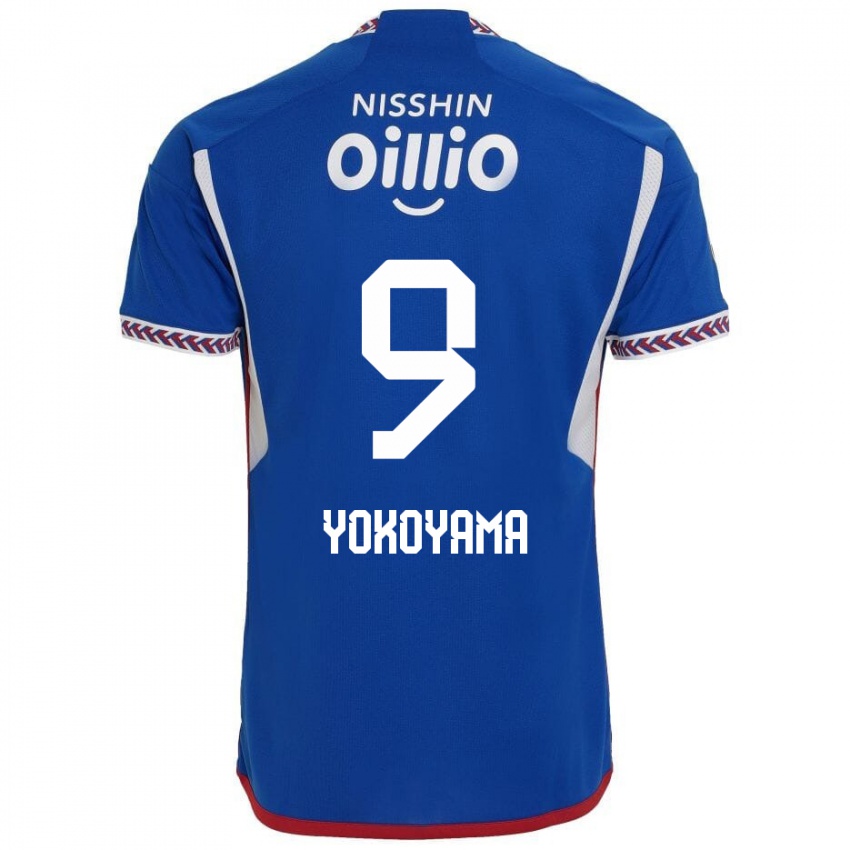 Bambino Maglia Shunsuke Yokoyama #9 Blu Bianco Rosso Kit Gara Home 2024/25 Maglietta