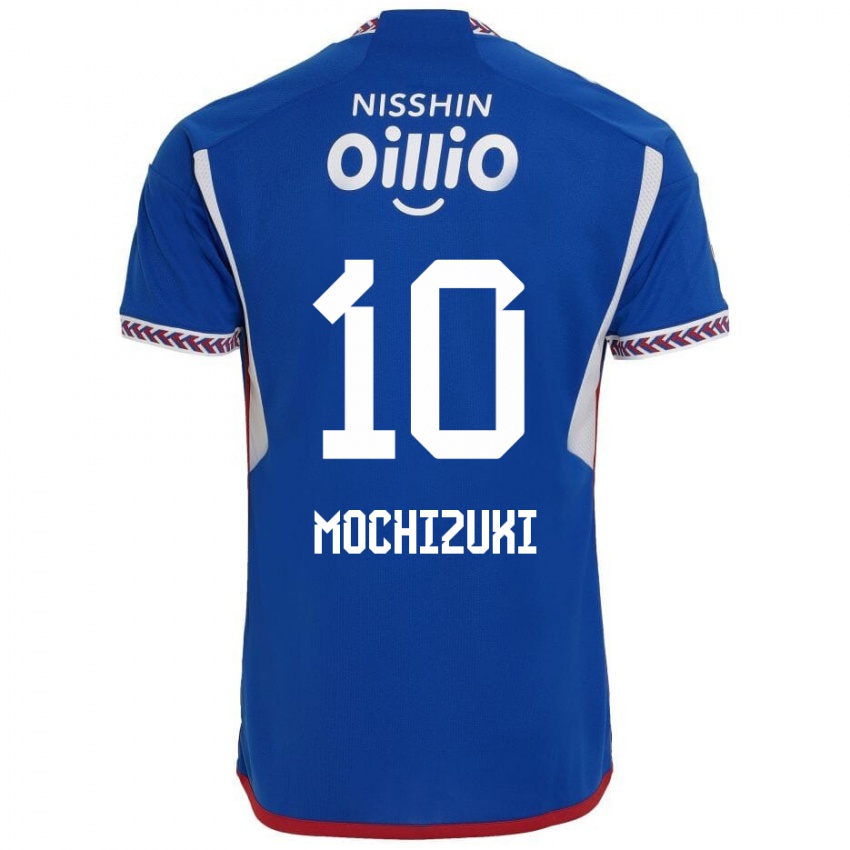 Bambino Maglia Kohei Mochizuki #10 Blu Bianco Rosso Kit Gara Home 2024/25 Maglietta