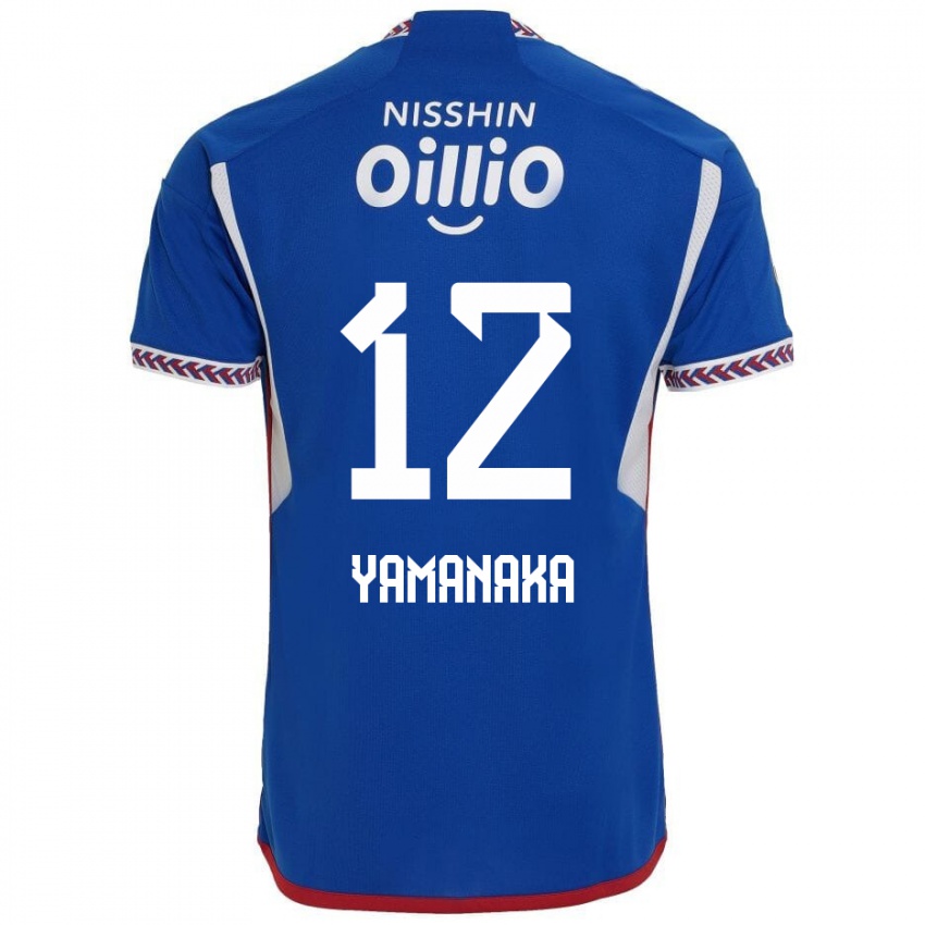 Bambino Maglia Yuki Yamanaka #12 Blu Bianco Rosso Kit Gara Home 2024/25 Maglietta