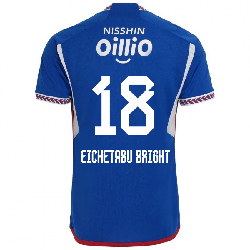 Bambino Maglia Kai Eichetabu Bright #18 Blu Bianco Rosso Kit Gara Home 2024/25 Maglietta