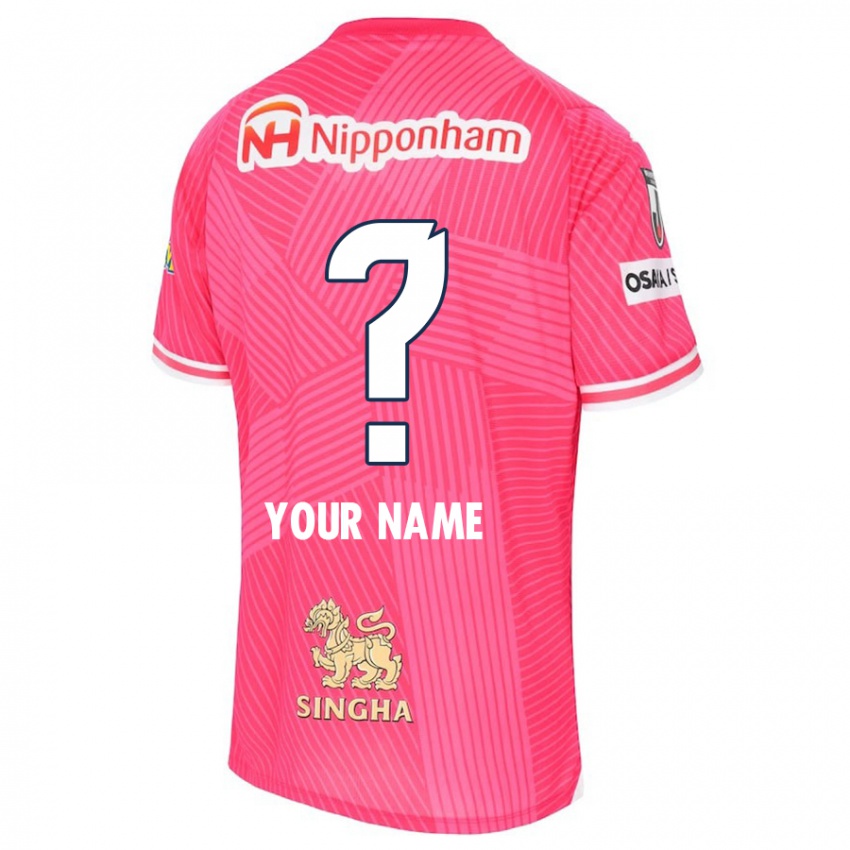 Bambino Maglia Il Tuo Nome #0 Rosa Bianco Kit Gara Home 2024/25 Maglietta