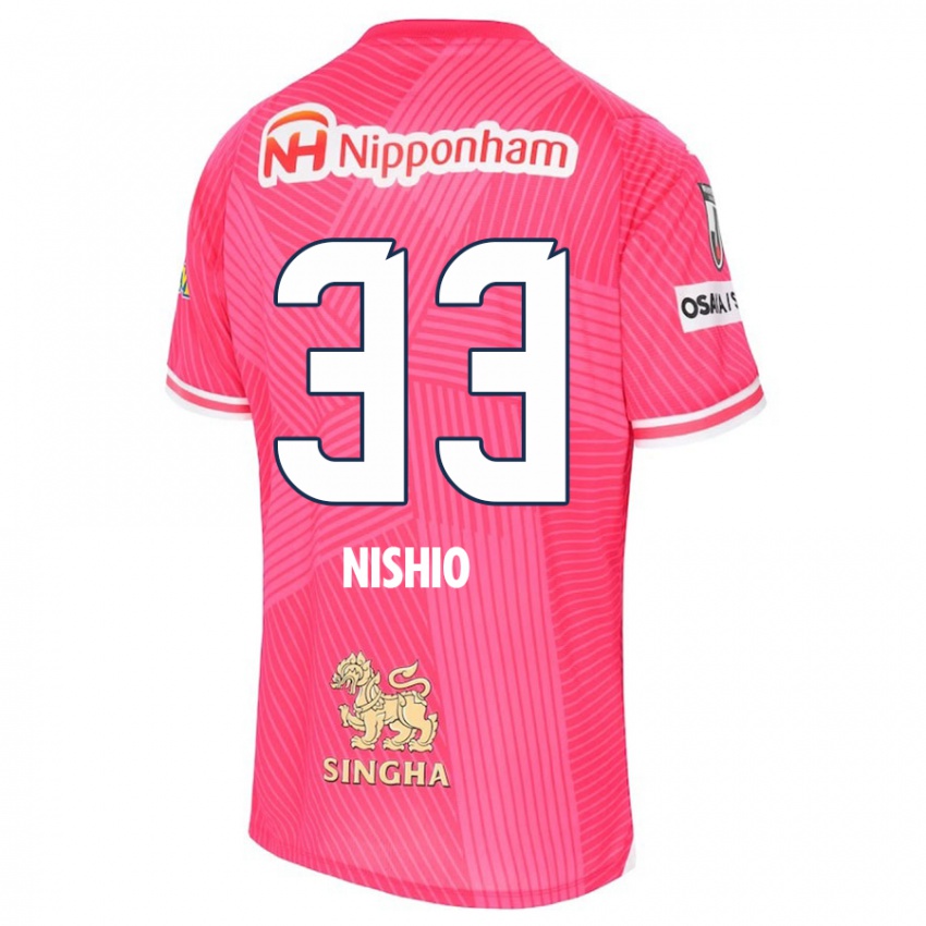 Bambino Maglia Ryuya Nishio #33 Rosa Bianco Kit Gara Home 2024/25 Maglietta