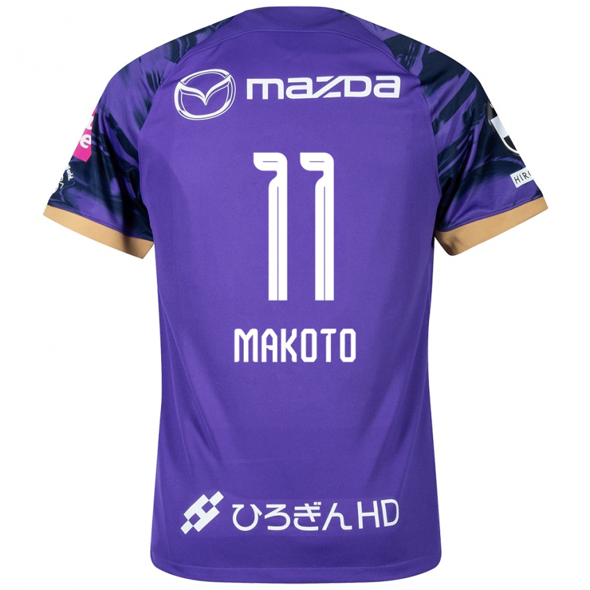 Bambino Maglia Makoto Mitsuta #11 Viola Bianco Kit Gara Home 2024/25 Maglietta