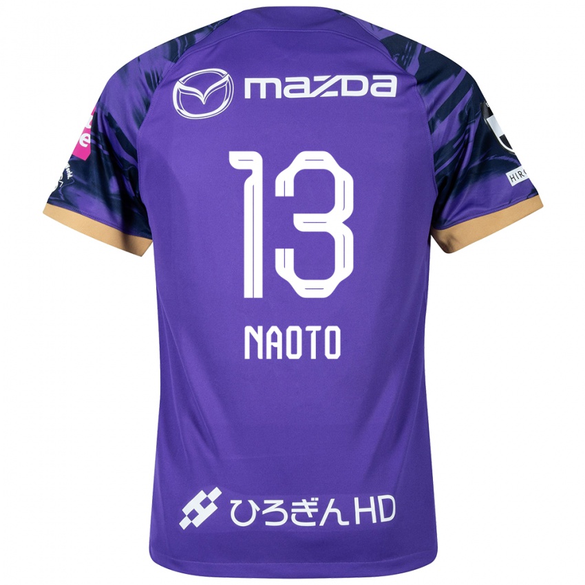 Bambino Maglia Naoto Arai #13 Viola Bianco Kit Gara Home 2024/25 Maglietta