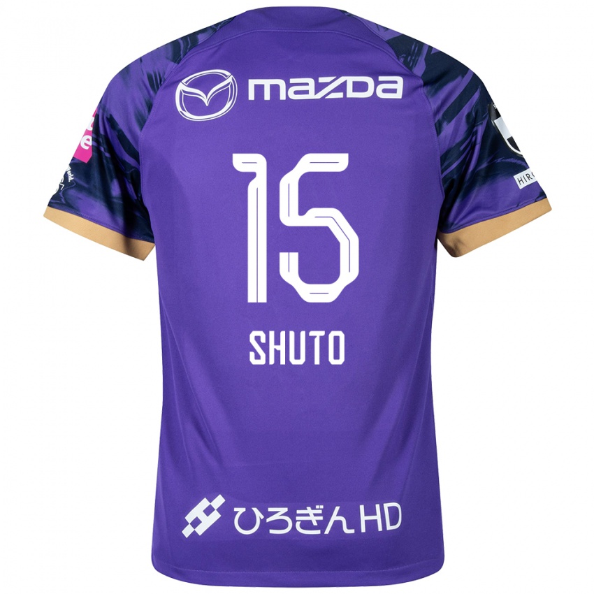 Bambino Maglia Shuto Nakano #15 Viola Bianco Kit Gara Home 2024/25 Maglietta