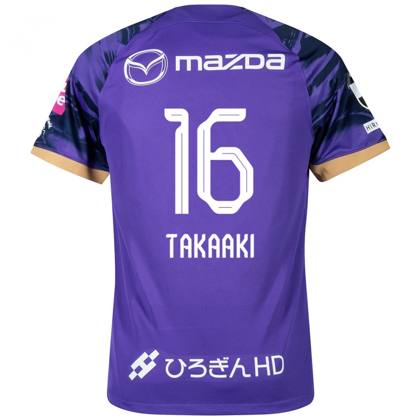 Bambino Maglia Takaaki Shichi #16 Viola Bianco Kit Gara Home 2024/25 Maglietta