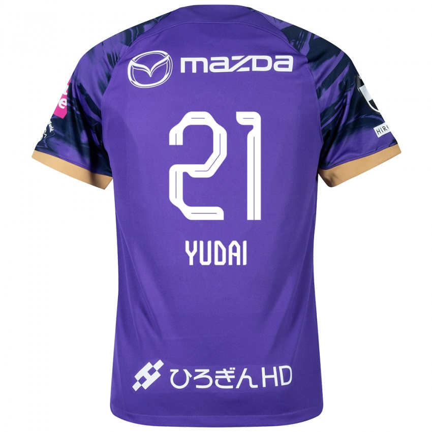 Bambino Maglia Yudai Tanaka #21 Viola Bianco Kit Gara Home 2024/25 Maglietta