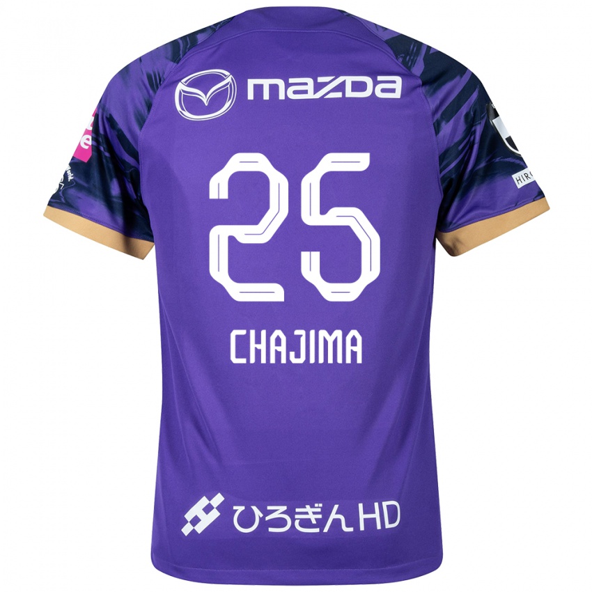 Bambino Maglia Yusuke Chajima #25 Viola Bianco Kit Gara Home 2024/25 Maglietta