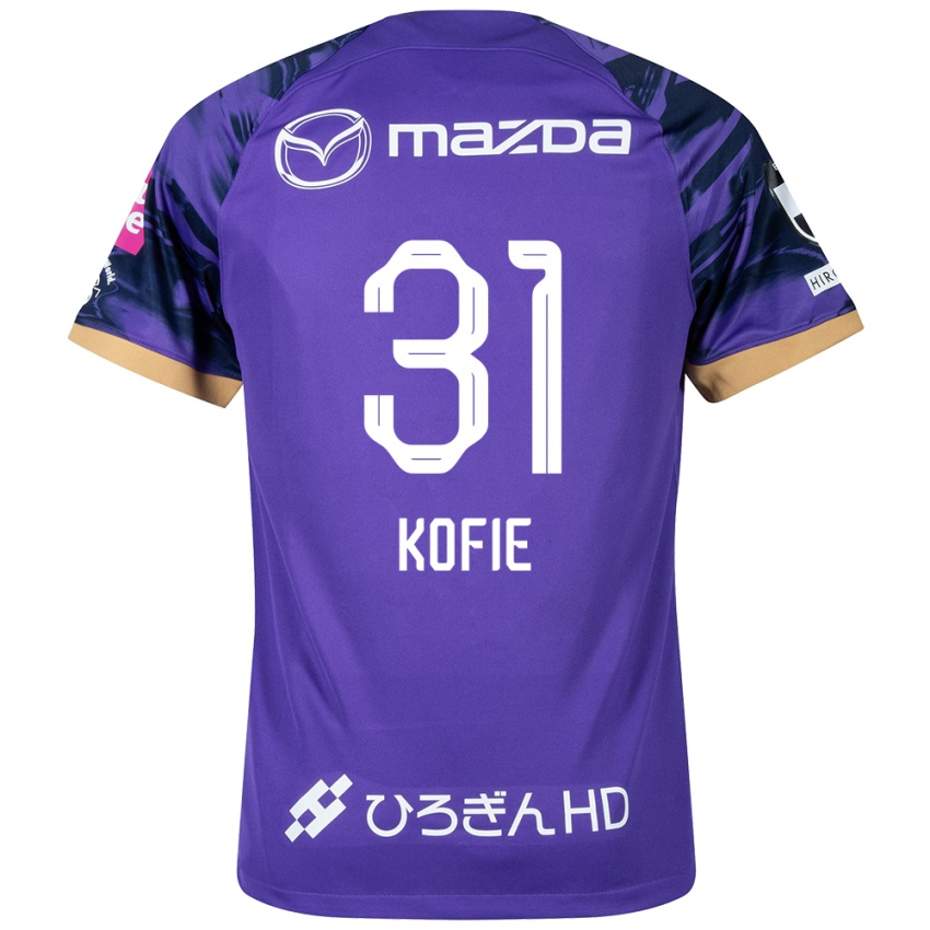 Bambino Maglia Shota Kofie #31 Viola Bianco Kit Gara Home 2024/25 Maglietta