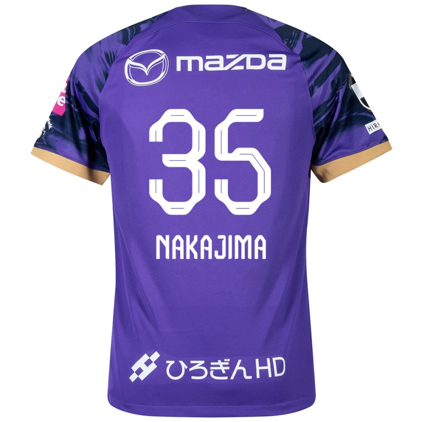 Bambino Maglia Yotaro Nakajima #35 Viola Bianco Kit Gara Home 2024/25 Maglietta