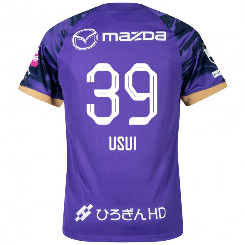 Bambino Maglia Haruto Usui #39 Viola Bianco Kit Gara Home 2024/25 Maglietta