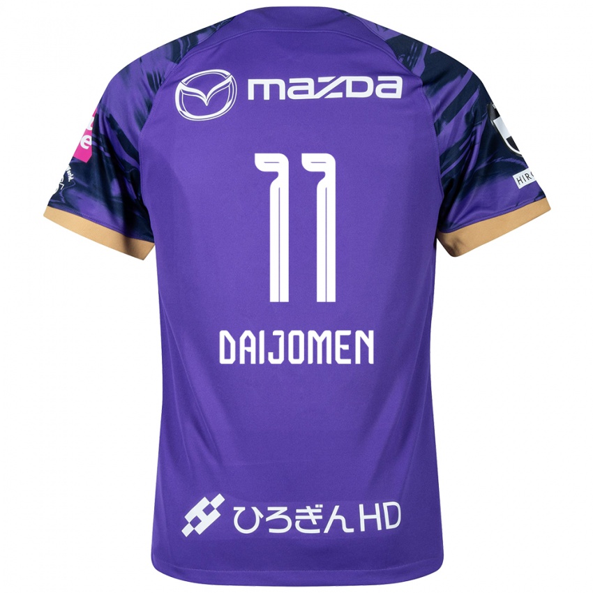 Bambino Maglia Arashi Daijomen #11 Viola Bianco Kit Gara Home 2024/25 Maglietta