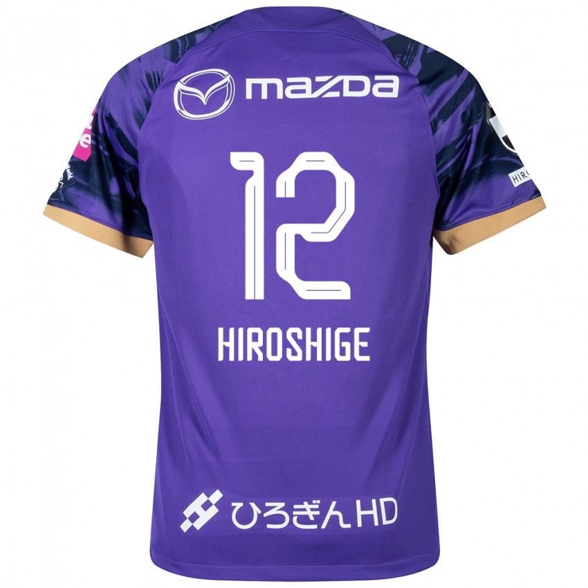 Bambino Maglia Soma Hiroshige #12 Viola Bianco Kit Gara Home 2024/25 Maglietta