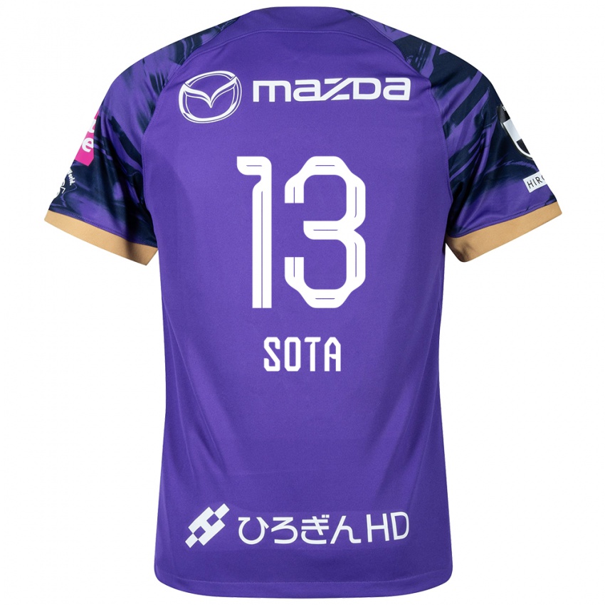 Bambino Maglia Moki Sota #13 Viola Bianco Kit Gara Home 2024/25 Maglietta