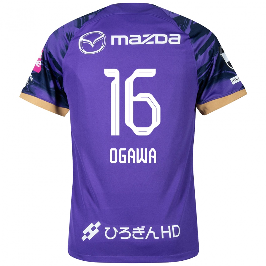 Bambino Maglia Hikaru Ogawa #16 Viola Bianco Kit Gara Home 2024/25 Maglietta