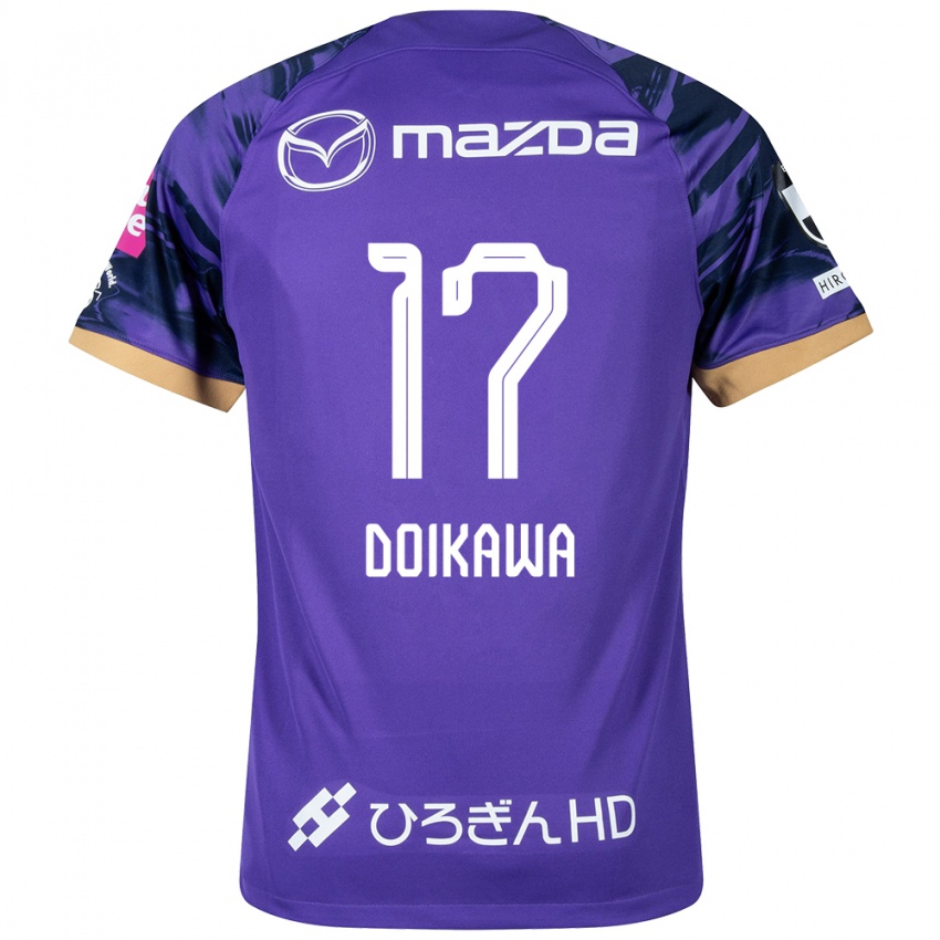 Bambino Maglia Haruto Doikawa #17 Viola Bianco Kit Gara Home 2024/25 Maglietta