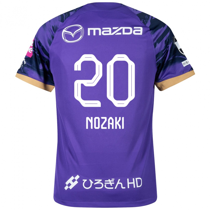 Bambino Maglia Kota Nozaki #20 Viola Bianco Kit Gara Home 2024/25 Maglietta