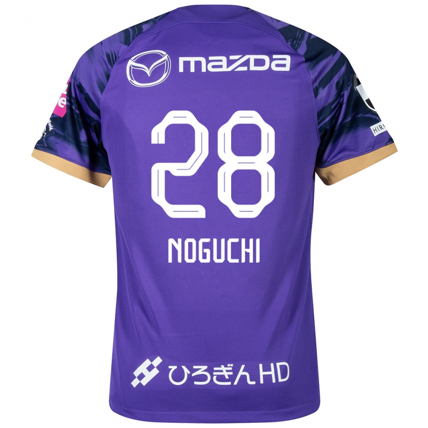 Bambino Maglia Rento Noguchi #28 Viola Bianco Kit Gara Home 2024/25 Maglietta