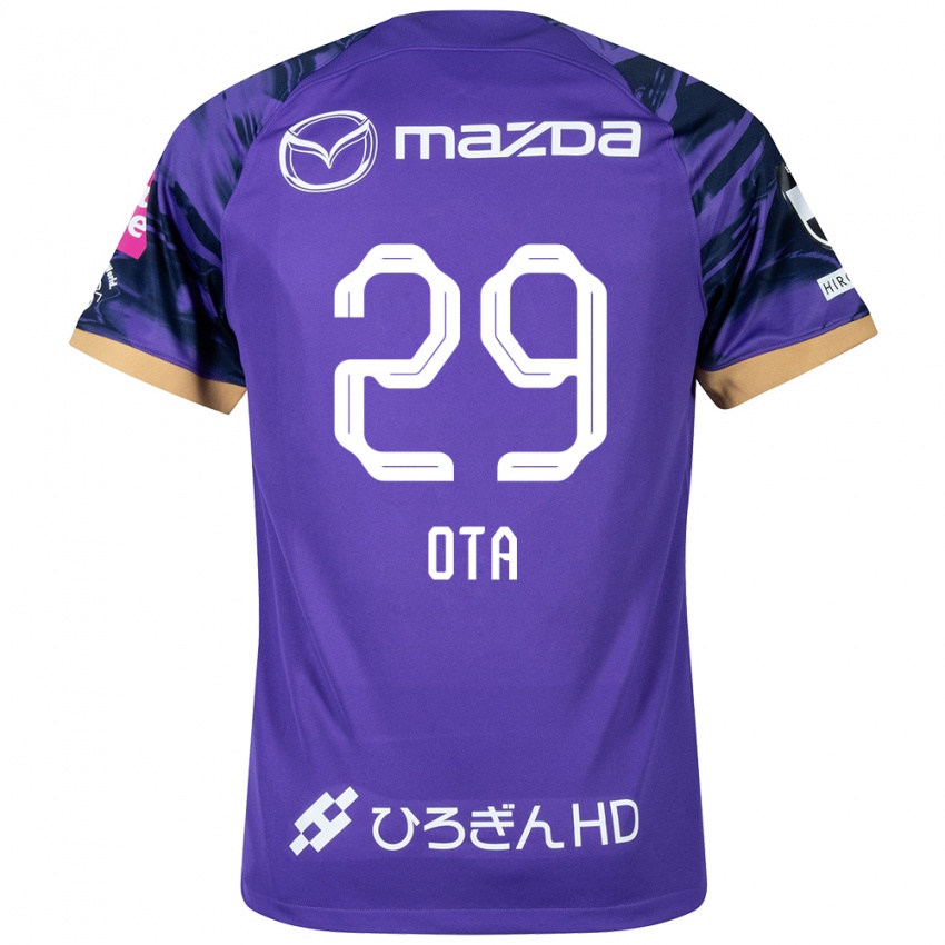 Bambino Maglia Hiroto Ota #29 Viola Bianco Kit Gara Home 2024/25 Maglietta