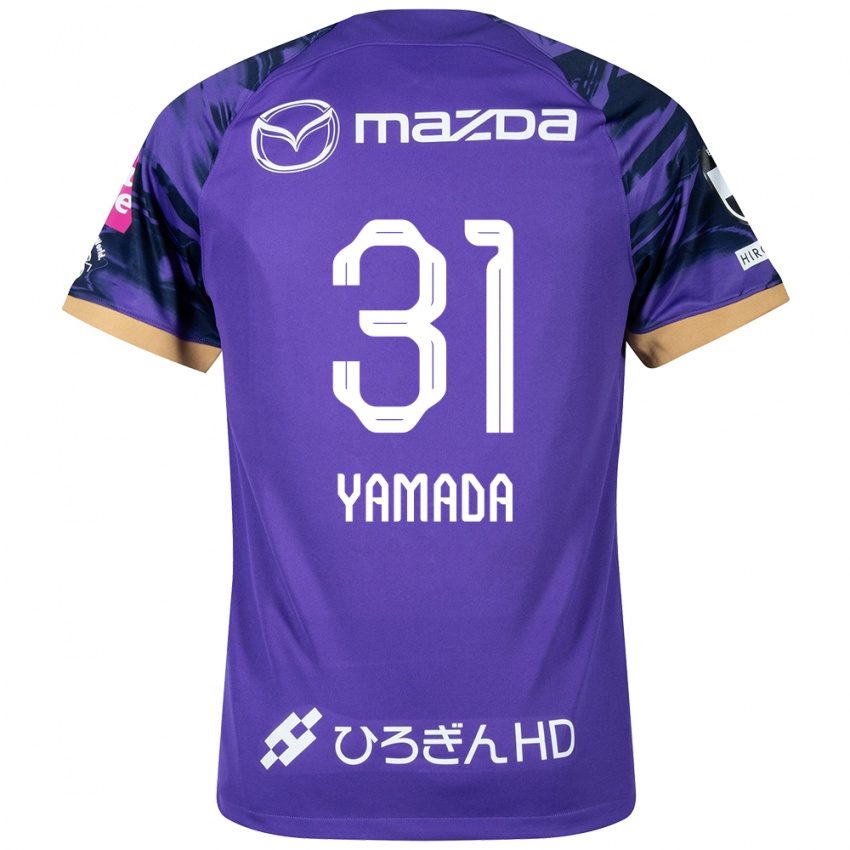 Bambino Maglia Manato Yamada #31 Viola Bianco Kit Gara Home 2024/25 Maglietta