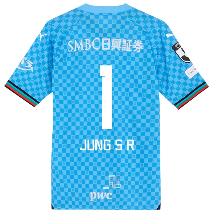 Bambino Maglia Sung-Ryong Jung #1 Azzurro Blu Kit Gara Home 2024/25 Maglietta