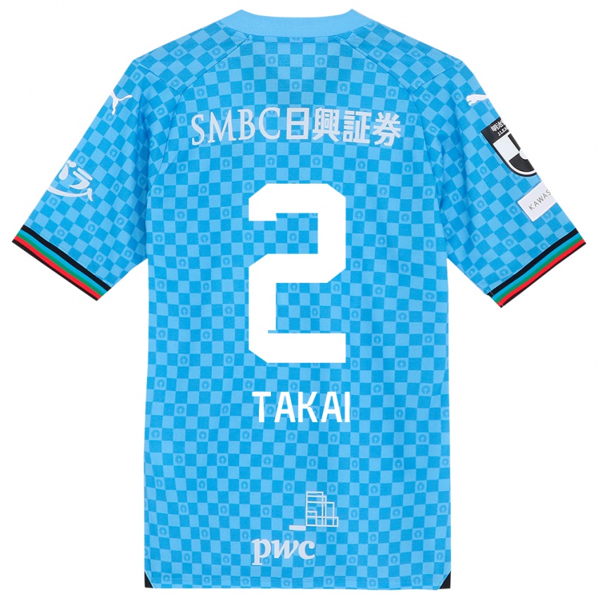 Bambino Maglia Kota Takai #2 Azzurro Blu Kit Gara Home 2024/25 Maglietta