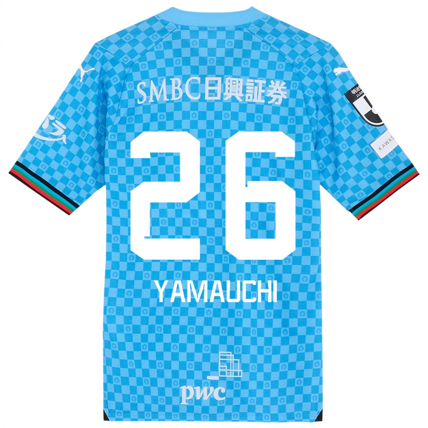 Bambino Maglia Hinata Yamauchi #26 Azzurro Blu Kit Gara Home 2024/25 Maglietta