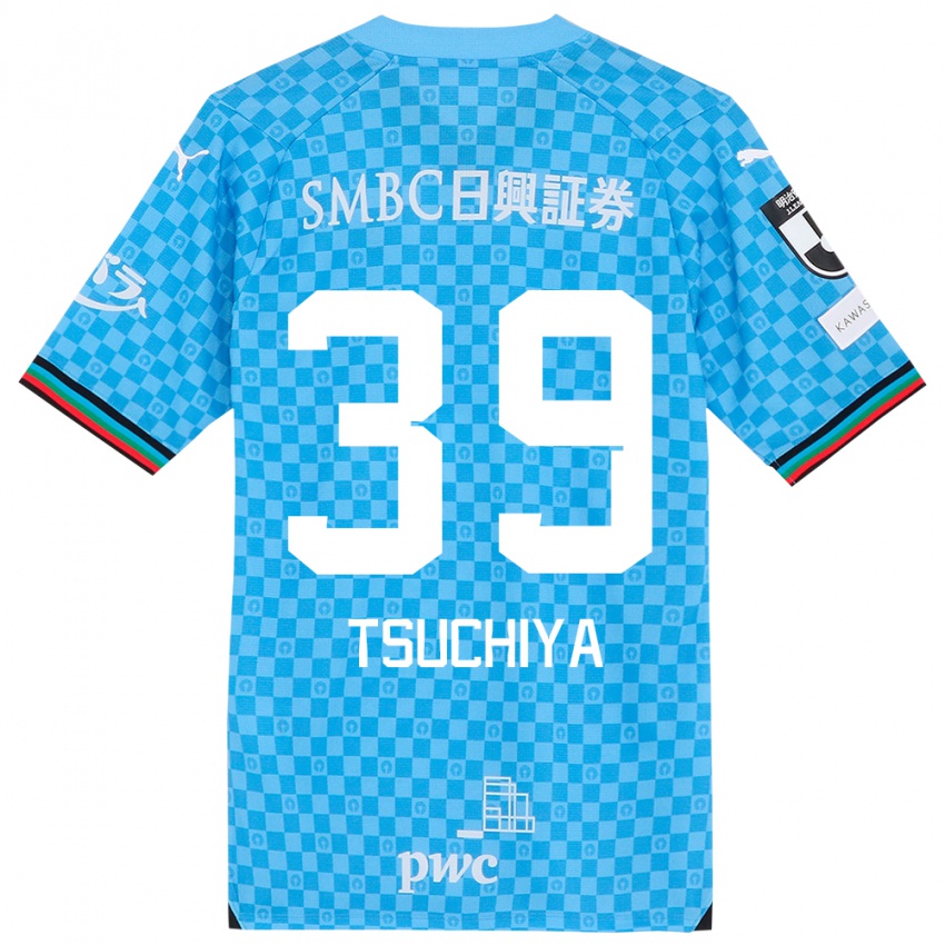 Bambino Maglia Kaito Tsuchiya #39 Azzurro Blu Kit Gara Home 2024/25 Maglietta