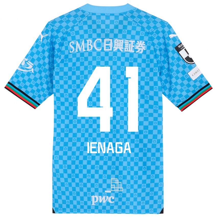 Bambino Maglia Akihiro Ienaga #41 Azzurro Blu Kit Gara Home 2024/25 Maglietta