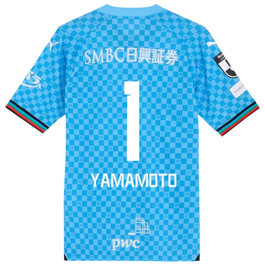 Bambino Maglia Kensho Yamamoto #1 Azzurro Blu Kit Gara Home 2024/25 Maglietta