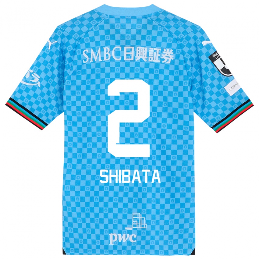 Bambino Maglia Shotaro Shibata #2 Azzurro Blu Kit Gara Home 2024/25 Maglietta