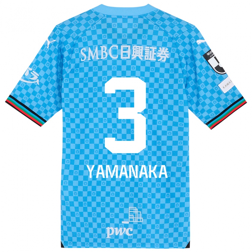 Bambino Maglia Daiki Yamanaka #3 Azzurro Blu Kit Gara Home 2024/25 Maglietta