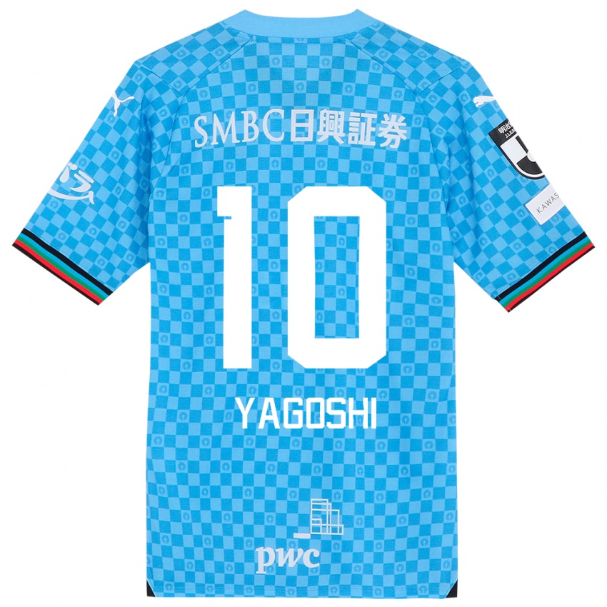 Bambino Maglia Mikito Yagoshi #10 Azzurro Blu Kit Gara Home 2024/25 Maglietta