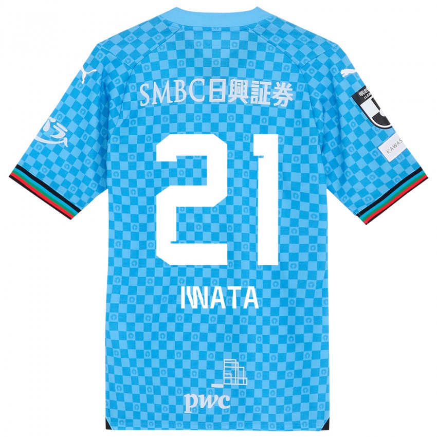 Bambino Maglia Kantaro Iwata #21 Azzurro Blu Kit Gara Home 2024/25 Maglietta