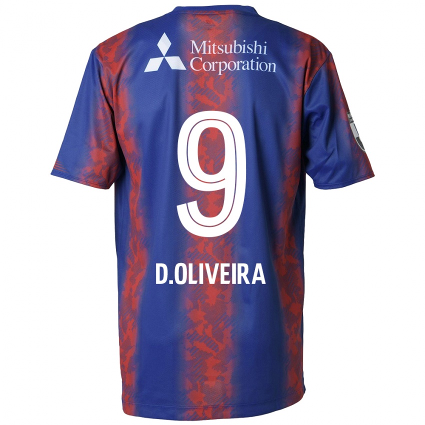 Bambino Maglia Diego Oliveira #9 Blu Rosso Kit Gara Home 2024/25 Maglietta