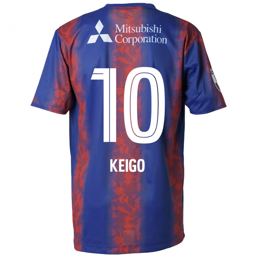 Bambino Maglia Keigo Higashi #10 Blu Rosso Kit Gara Home 2024/25 Maglietta