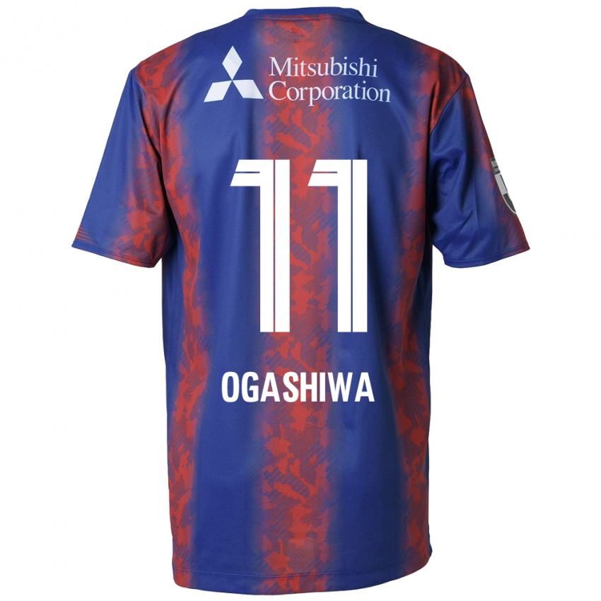 Bambino Maglia Tsuyoshi Ogashiwa #11 Blu Rosso Kit Gara Home 2024/25 Maglietta