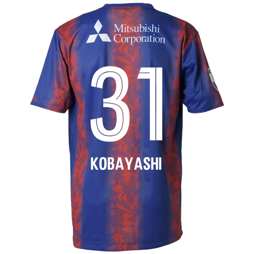 Bambino Maglia Masataka Kobayashi #31 Blu Rosso Kit Gara Home 2024/25 Maglietta