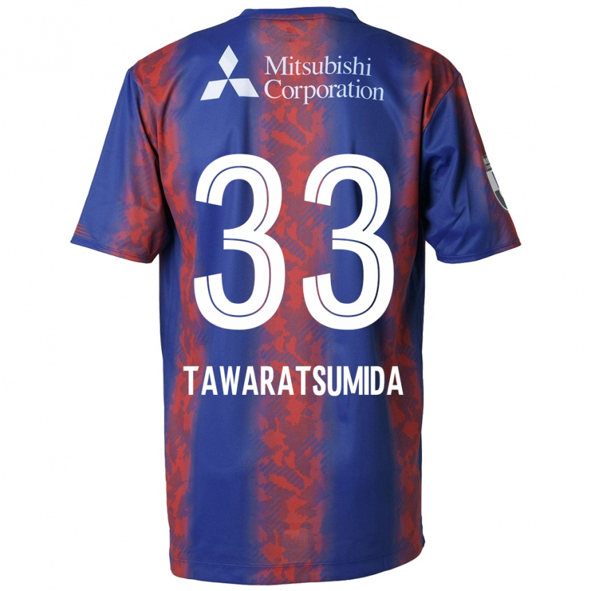 Bambino Maglia Kota Tawaratsumida #33 Blu Rosso Kit Gara Home 2024/25 Maglietta