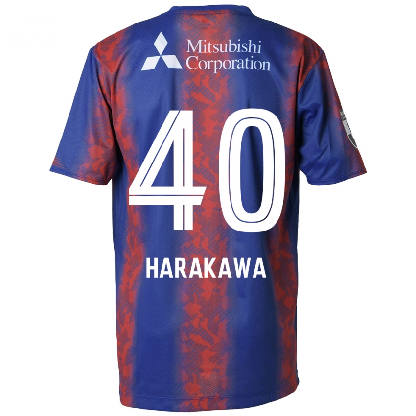 Bambino Maglia Riki Harakawa #40 Blu Rosso Kit Gara Home 2024/25 Maglietta