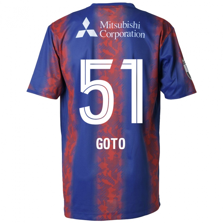 Bambino Maglia Wataru Goto #51 Blu Rosso Kit Gara Home 2024/25 Maglietta